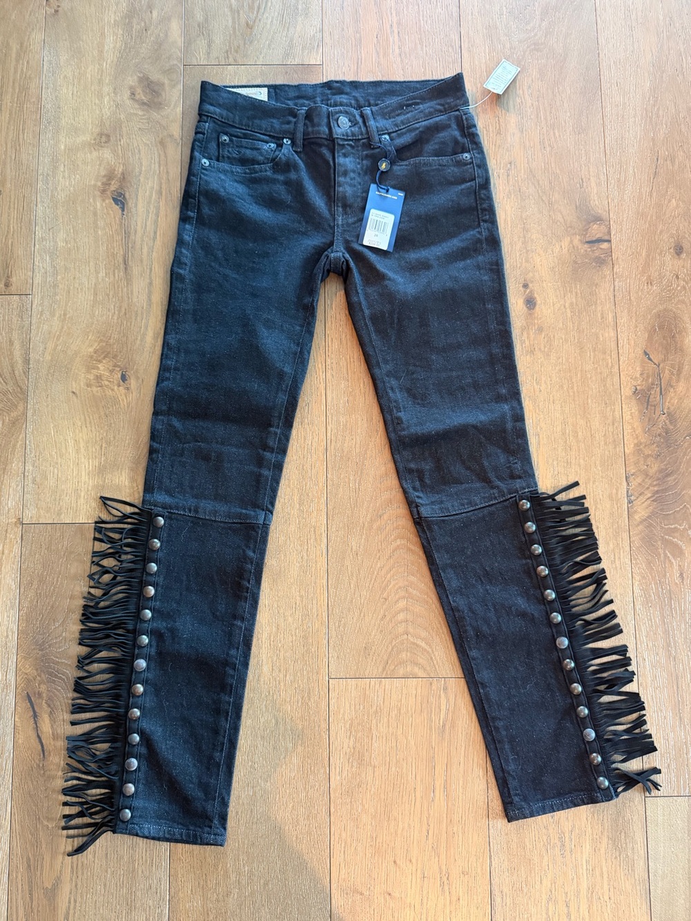 NWT Ralph Lauren Fringe Denim